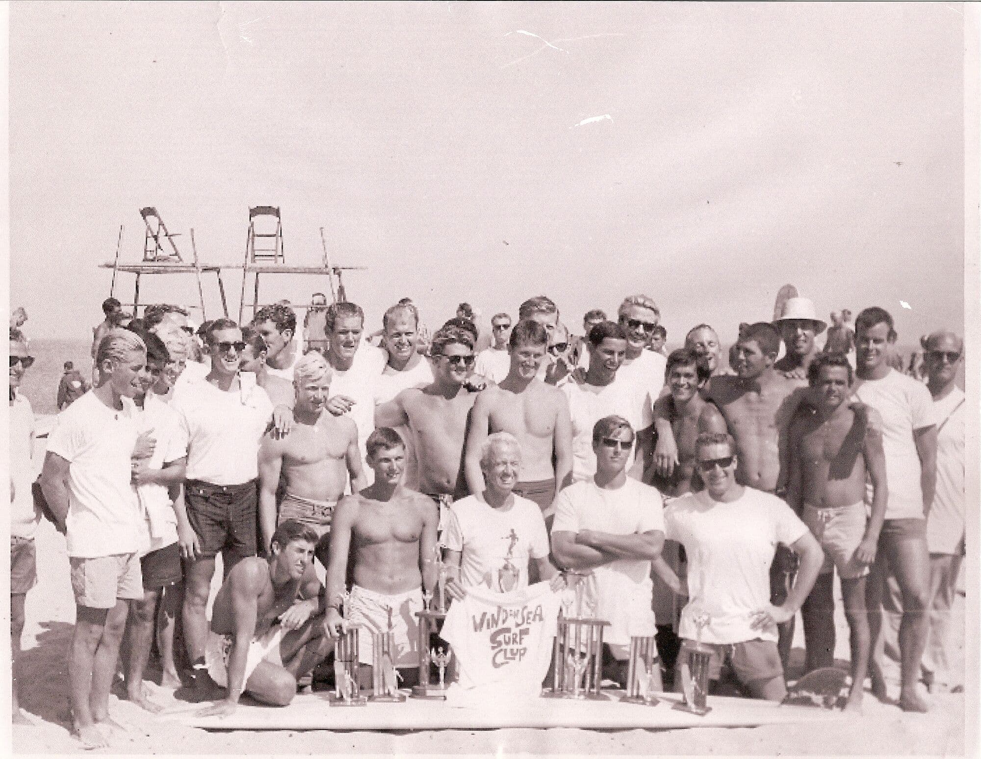 The Windansea Surf Club team at Malibu in 1963