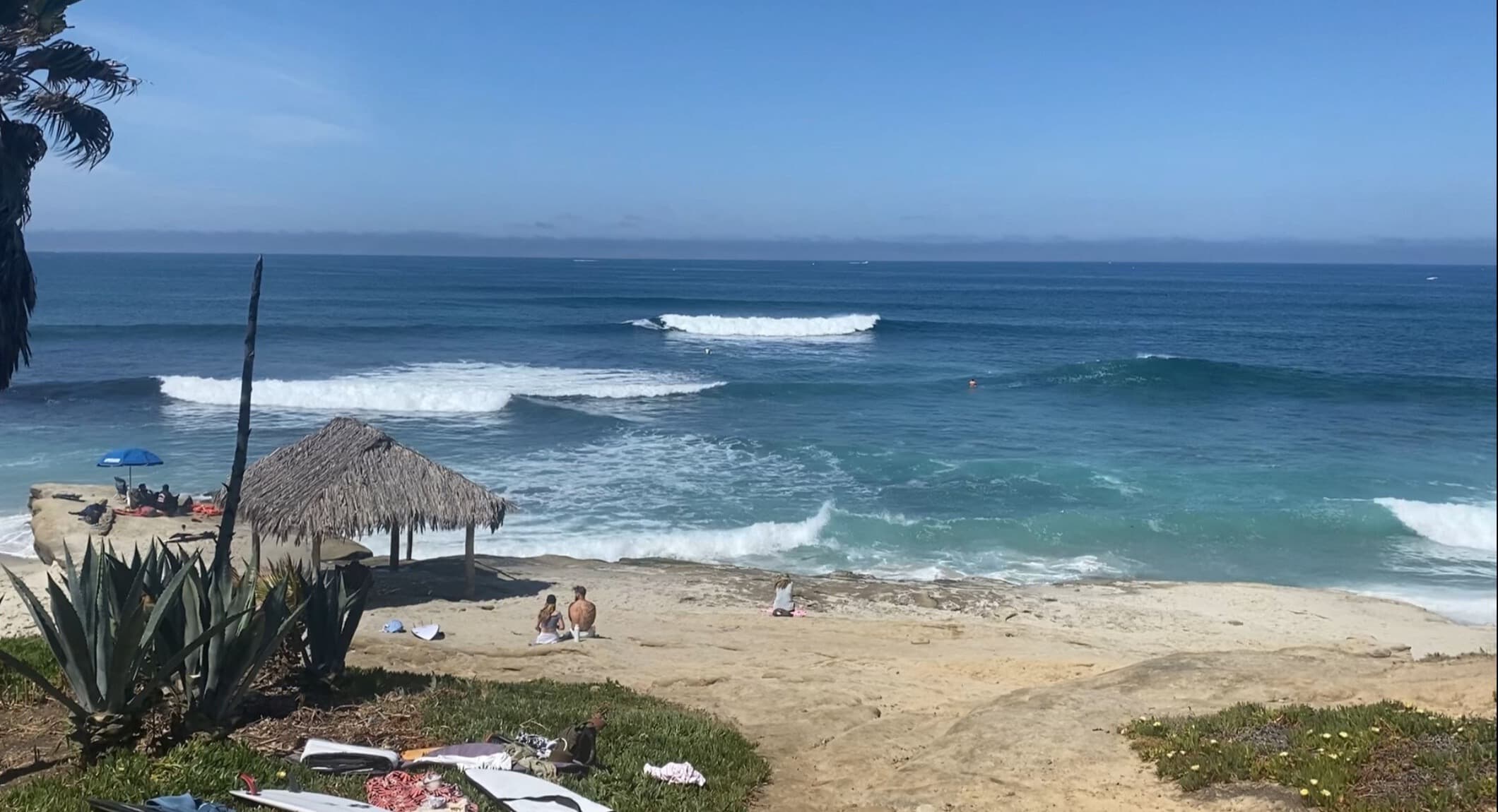 Windansea reef and lineup from the bluff